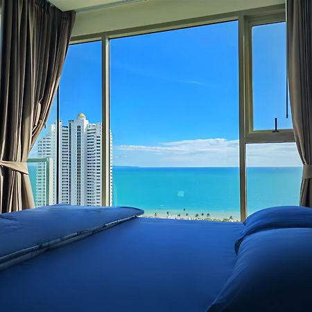 芭提雅高层海景奢华公寓the Riviera Jomtien生香家直达海滩2704 Exteriör bild