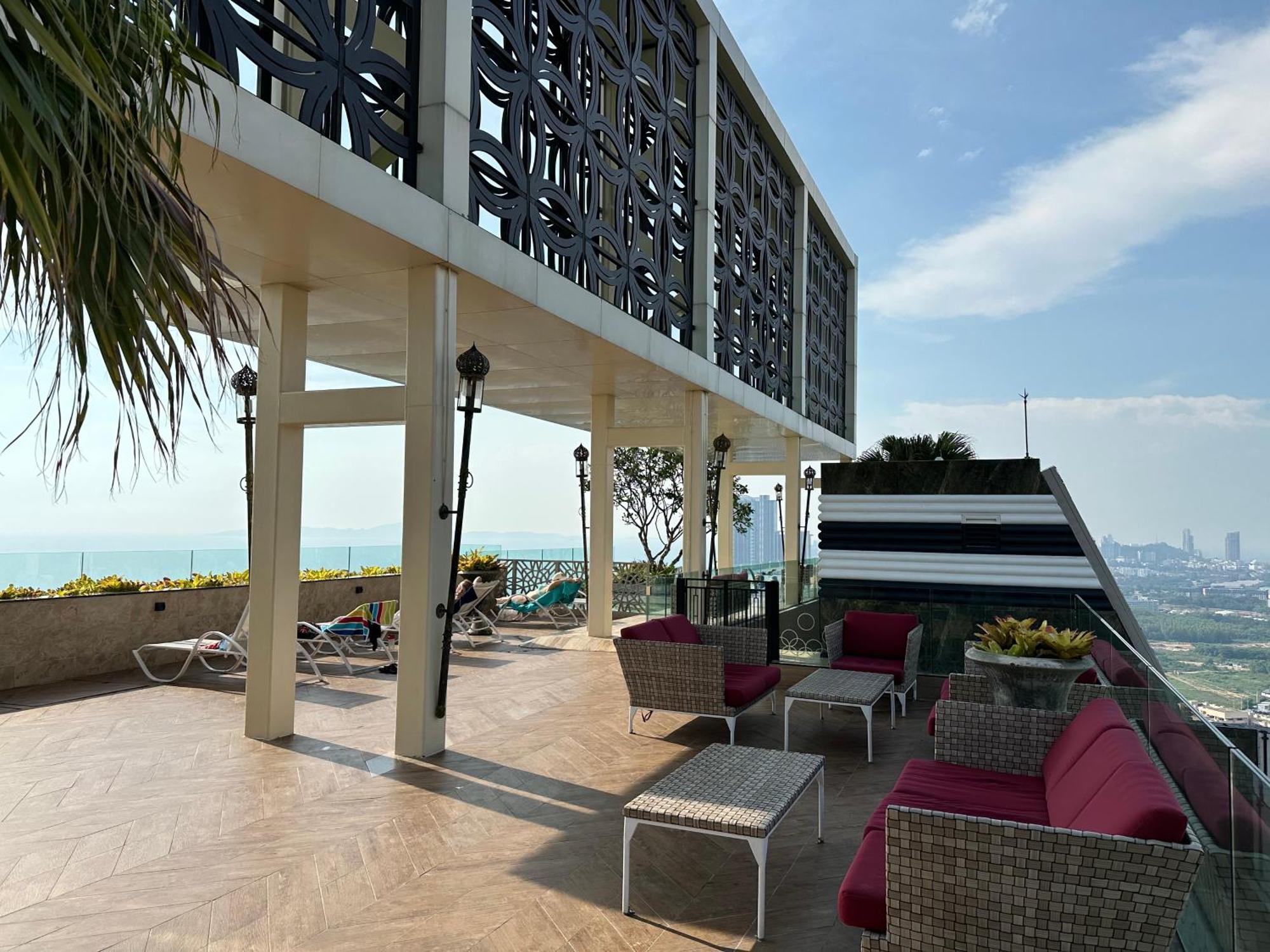 芭提雅高层海景奢华公寓the Riviera Jomtien生香家直达海滩2704 Exteriör bild
